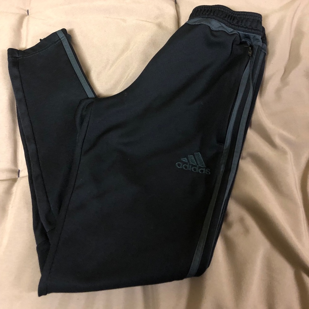 Black and Gray Adidas Sweatpants